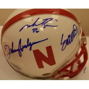 Nebraska Cornhuskers Heisman Trophy Winners Signed Mini Helmet  