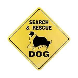  Search And Rescue Collie Metal Sign