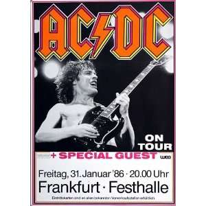  AC/DC   Fly On The Wall 1986   CONCERT   POSTER from 