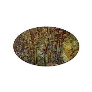  Path in the Woods By Vincent Van Gogh Oval Magnet Office 