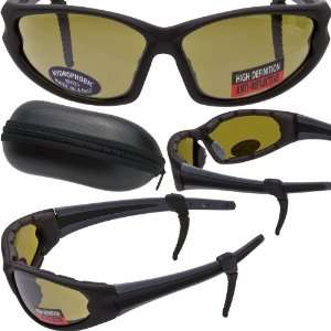 Advanced System FOAM PADDED Motorcycle Sunglasses   High Definition 