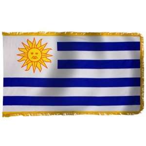  Uruguay Flag 4X6 Foot Nylon PH and FR Patio, Lawn 