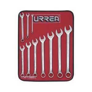 Urrea 1200g 12 pt Combination Chrome Wrench Set in Vinyl Pouch 7/16 in 