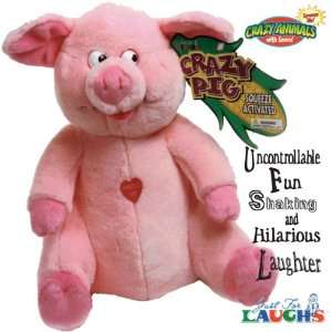  Just for Laughs Crazy Pig 10 Inch Sitting Toys & Games