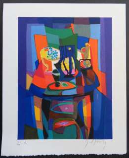   by Marcel MOULY with a strong inking and vibrant fauvist colors