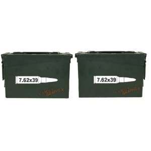 7.62x39 ammo box (bullet DECALS) NO BOX INCLUDED Four 