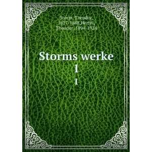   werke. 1 Theodor, 1817 1888,Hertel, Theodor, 1894 1924 Storm Books