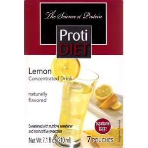 Proti Diet Lemon Concentrated Drink Mix (7 Pouches) Aspartame Free