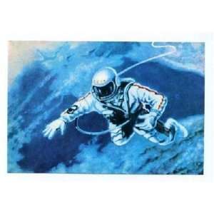  First Space Walk Russian Postcard Alexei Leonov 