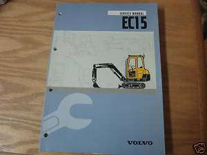 Volvo EC15 Mini Excavator Service Manual  