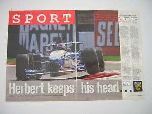 Italian Grand Prix 1995 Race Report   Herbert Benetton  