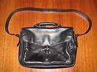 COACH LOGAN Briefcase Laptop Black Leather * Gently Use