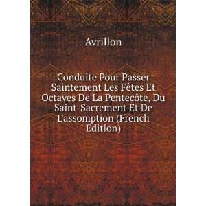   Et De Lassomption (French Edition) Avrillon  Books