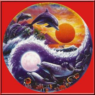 Sundram Circle Of Life Dolphin Yin Yang T Shirt S,M,L,XL,2X,3X,4X,5X 
