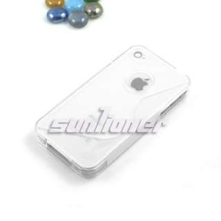 GREY . TPU Silicone Case Skin Cover for iPhone 4S + LCD Film  
