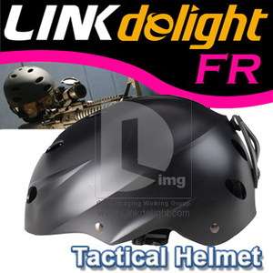   Black Tactical Head Helmet for SWAT Special Force Recon Jumping Riding