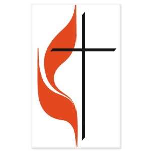  United Methodist Church Christian sticker decal 5 x 3 