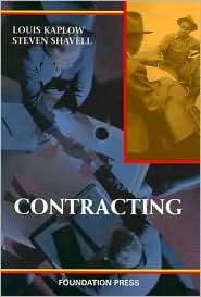   Contracting, (158778808X), Louis Kaplow, Textbooks   