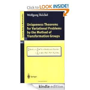 Uniqueness Theorems for Variational Problems by the Method 