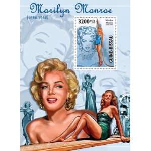    Marilyn Monroe Souvenir Sheet Guinea Bissau Stamp 