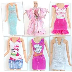  6 Item Bundle Ball Gowns Outfits Dresses Made to Fit the 