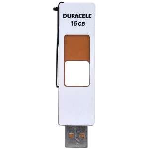 Duracell Illusion 16GB USB Flash Memory Stick Pen Thumb Drive White 