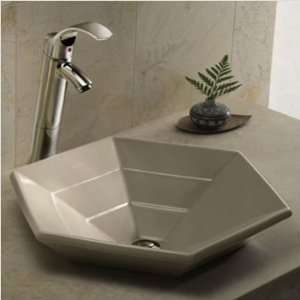    85 Hex Strata Vessel Sink with Unglazed Underside