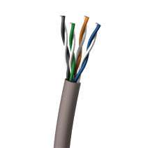 1000ft Cat5E 350MHz Solid PVC CMR Cable   Gray  