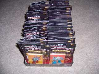 UNOPENED 1984 HASBRO TRANSFORMERS CARD PACK  