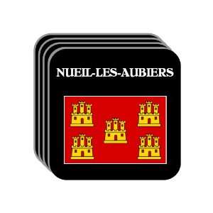 Poitou Charentes   NUEIL LES AUBIERS Set of 4 Mini Mousepad Coasters