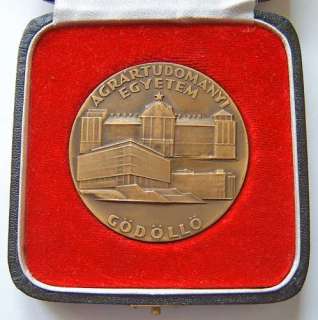 Hungary medal plaque University of Agricultural Science  