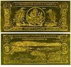 23kt Gold 30 Antigua Bank Note   OCTOPUS   RARE items in rapunzzel 