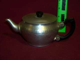 Vintage NC Joseph Ltd. 1 cup aluminum tea pot / kettle w/ lid  