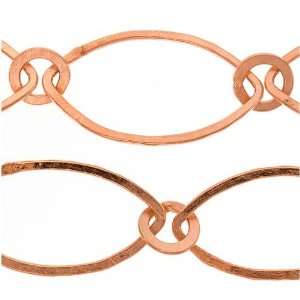 com Bright Copper Large Oblong Ellipse Chain 20mm   Sold By The Foot 