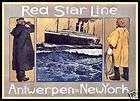 Red Star Line (2) Antwerpen / Vintage Poster Canvas