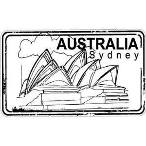  Australia Sydney stamp car bumper sticker decal 6 x 4 