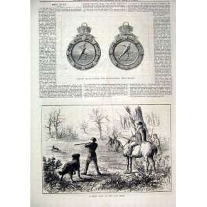  Cricket Australia Prize Medals 1879 Shooting Hare Print 