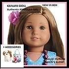 American Girl KANANI DOLL + ACCESSORIES Dog Tote Camera FAST SHIP for 