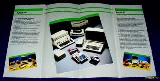 Apple II and Apple III Foldout Brochure  