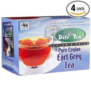 Dils Royal Tea, Earl Grey Tea, 20 Count Foil Envelopes (Pack of 4)