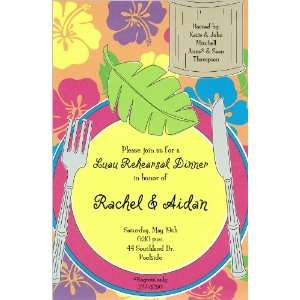  Luau Placesetting Party Invitations Health & Personal 