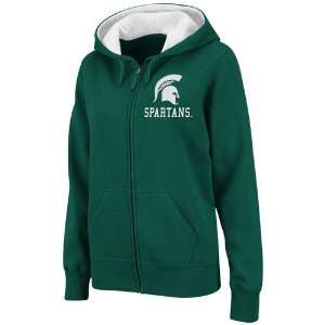  Michigan State Spartans Ladies Green Allegiance Full Zip 