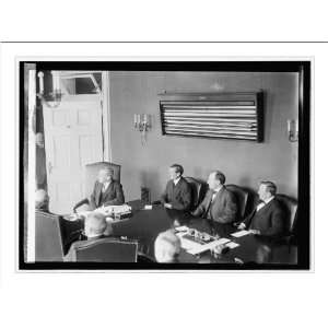  Historic Print (L) Wilsons first cabinet meeting