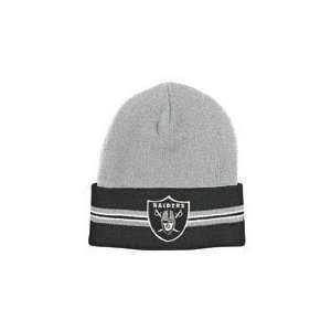  NFL Hat   Oakland Raiders Striped Knit Hat Sports 