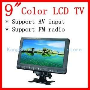  lcd portable monitor,support AV input and FM radio ,9 inch 
