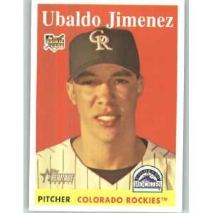  2007 Topps Heritage #459 Ubaldo Jimenez (RC)   Colorado 