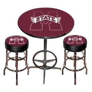  Mississippi State Bulldogs NCAA Team LOGO Chrome Pub Table 