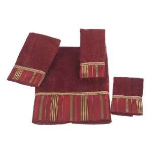  Avanti Monet 4 Piece Towel Set, Ming Red