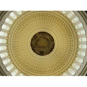 Interior of the Dome of the U.S. Capitol Building, Washington, D.C 