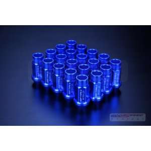   50mm Lug Wheel Nuts 20 Pcs Set M12x1.25mm Blue Color Automotive